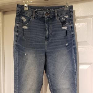 American Eagle Outfitters Blue Distressed Jeans